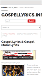 Mobile Screenshot of gospellyrics.info