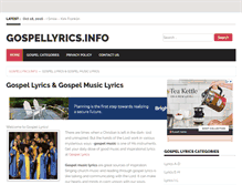 Tablet Screenshot of gospellyrics.info